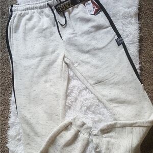 BKX Brooklynxpress white and black Jogger Sweatpants Size Large New with tags